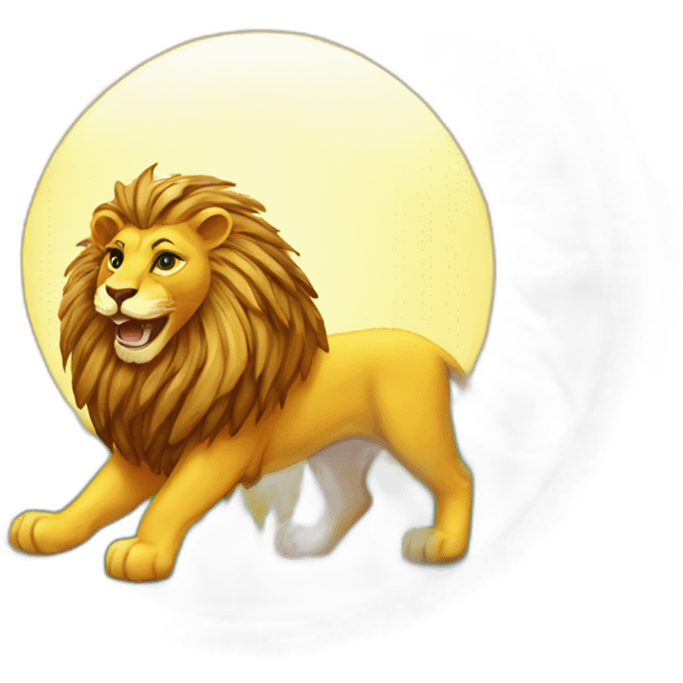 Iran lion and sun emoji