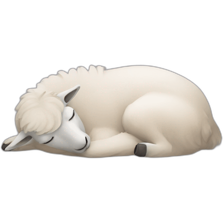 sleeping lama emoji