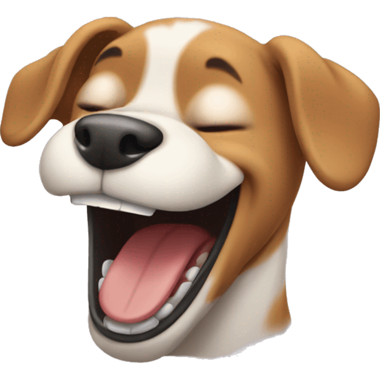 Dog laughing  emoji