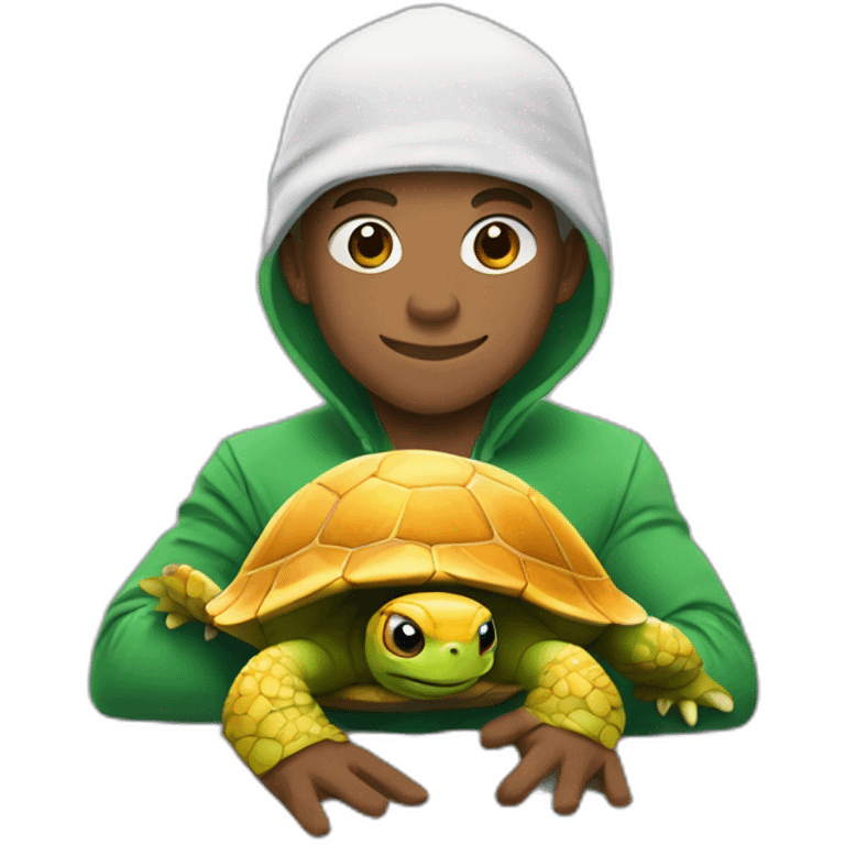 Mbappe et un tortue ninja emoji