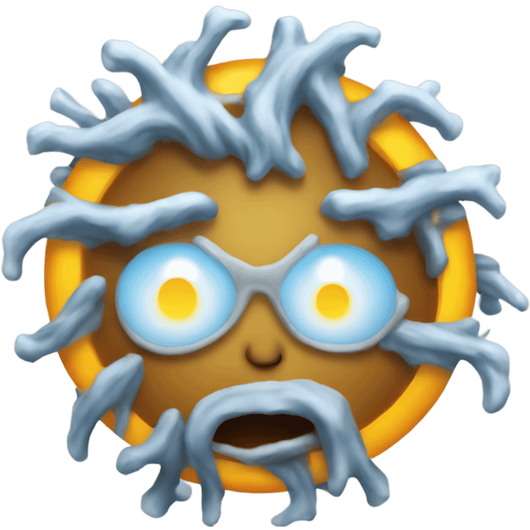 freezing sun emoji