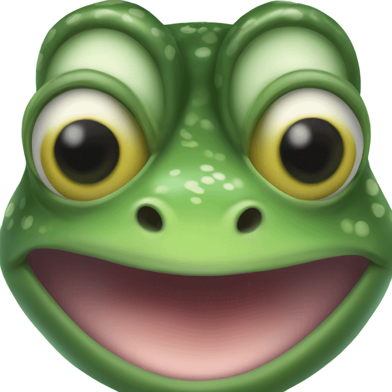 Frog face emoji