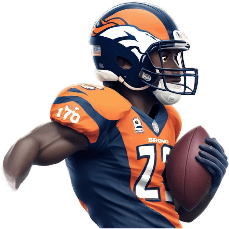 Denver bronco scoring a touchdown emoji