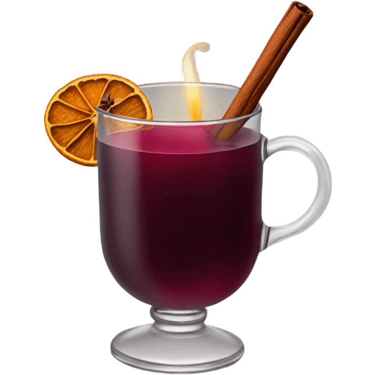 Mulled wine with star anise emoji