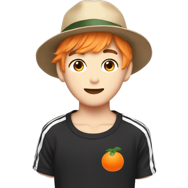 BTS suga with a tangerine hat emoji