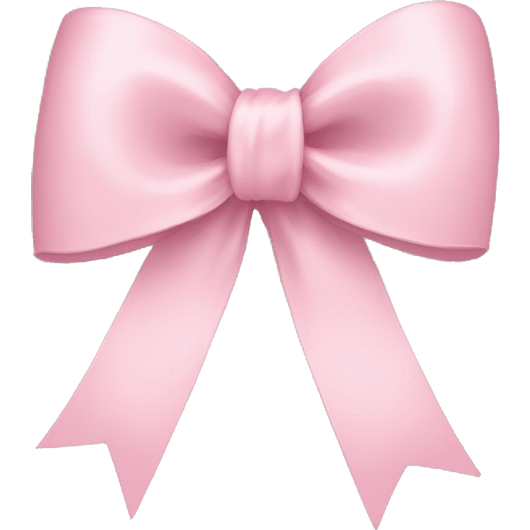 light pink ribbon bow emoji