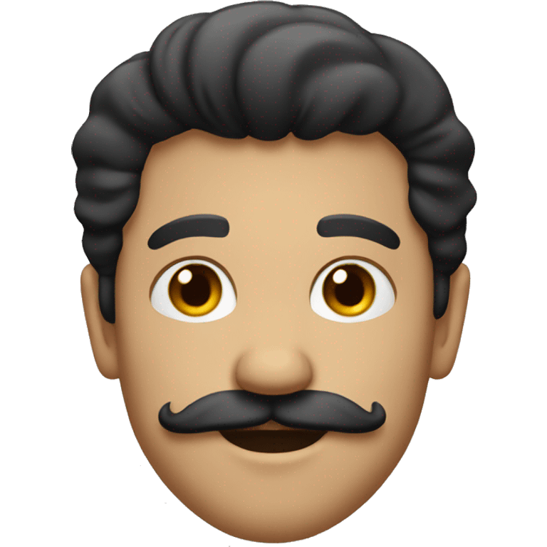 dad with black hair and a mustache pretty  emoji