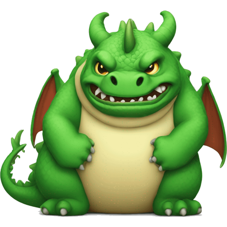 Huge fat dragon  emoji