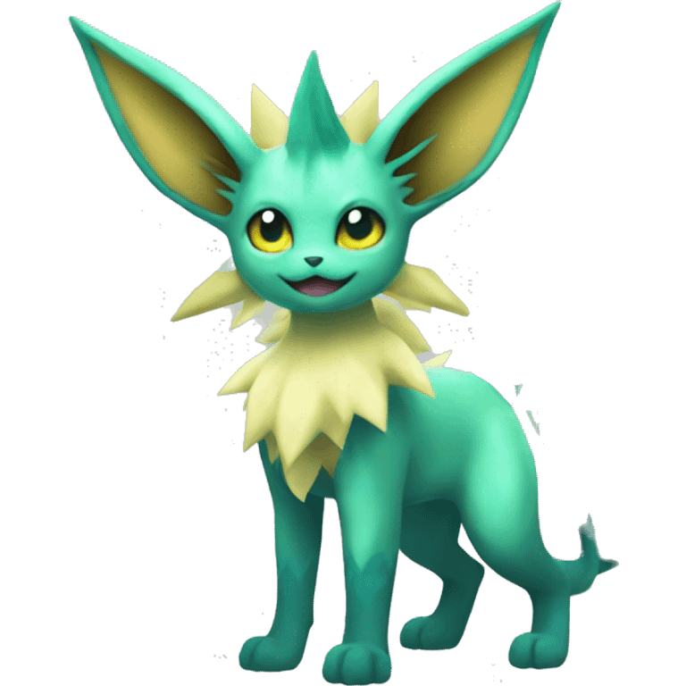 Vaporeon-Leafeon full body emoji