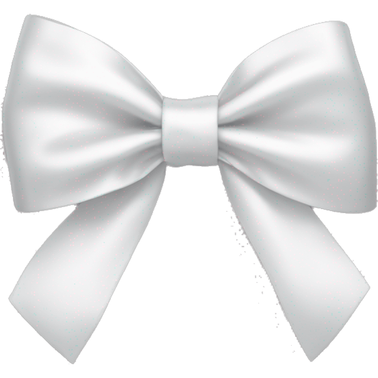 white satin bow emoji