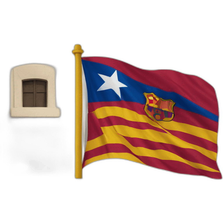 bandera del barcelona emoji