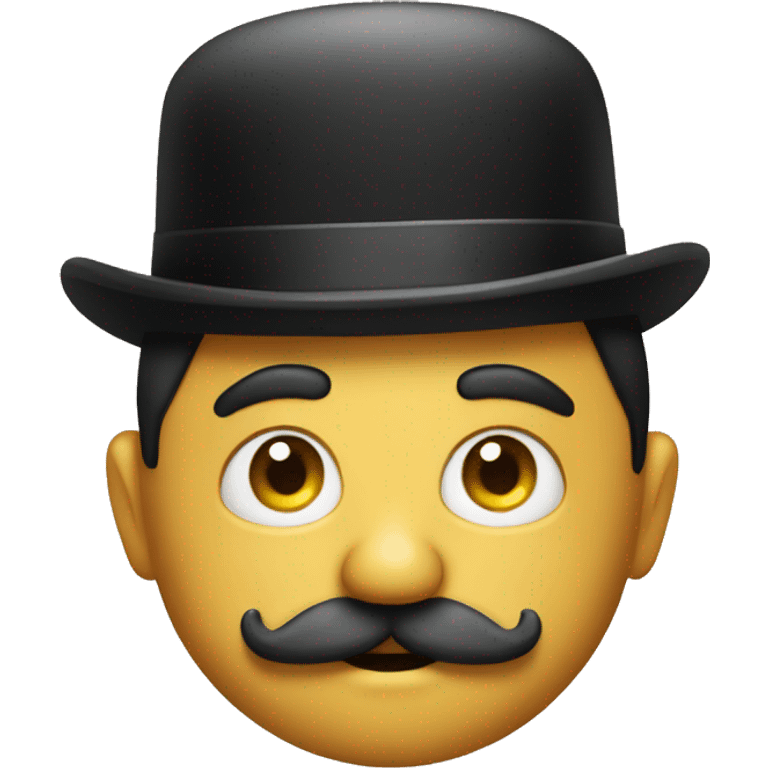 Man with Charlie Chaplin moustache  emoji