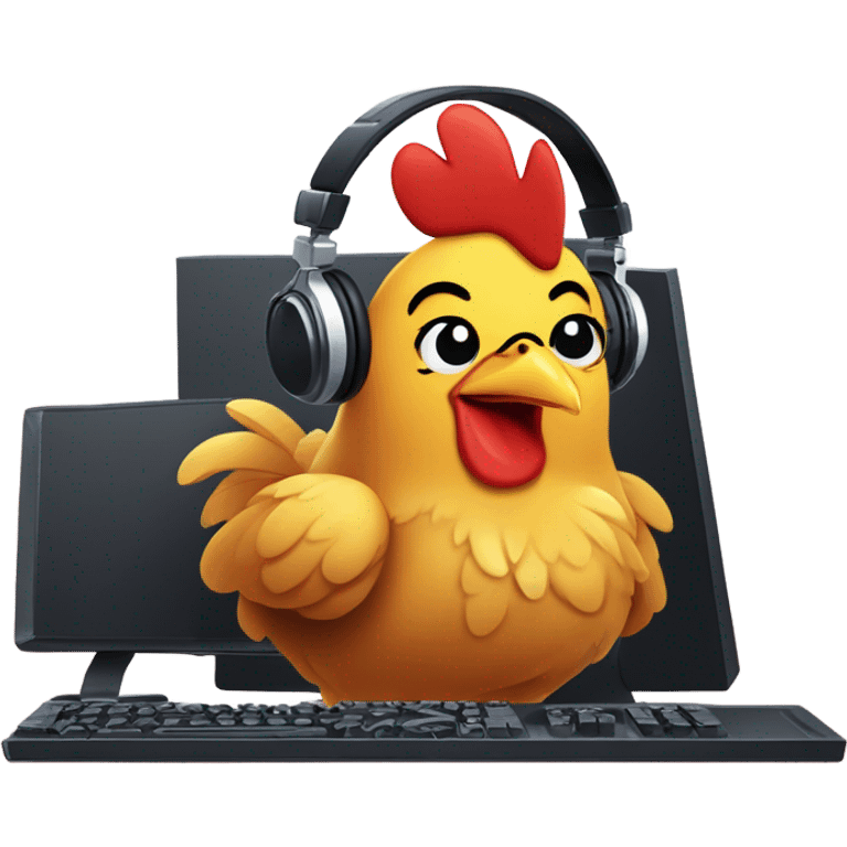 Chicken nugget gamer  emoji