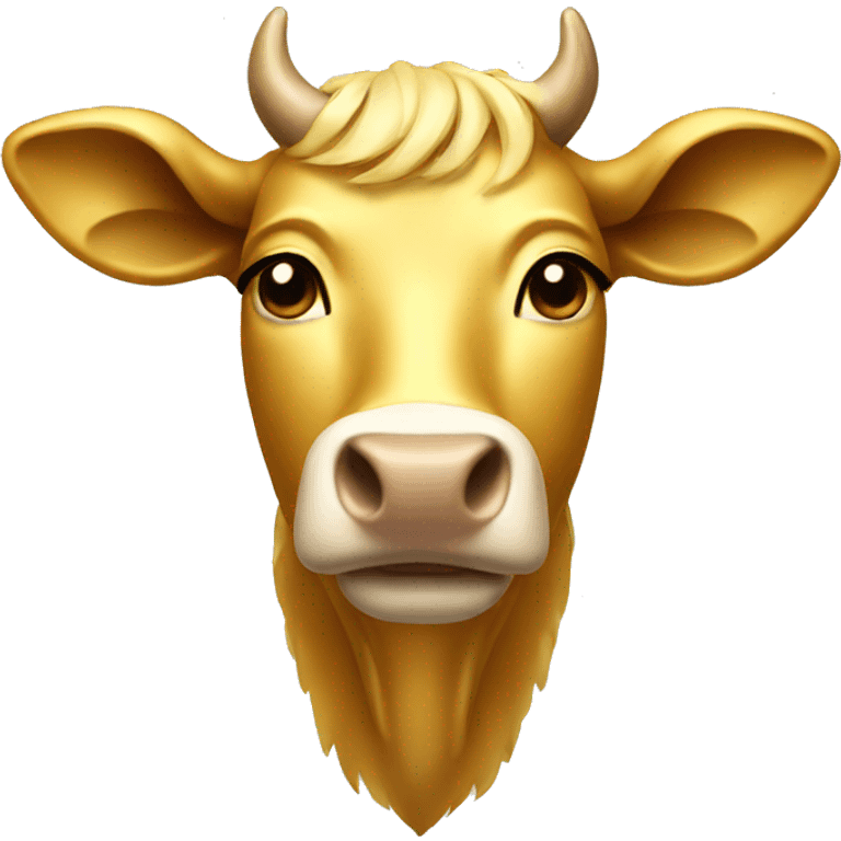 Golden cow emoji