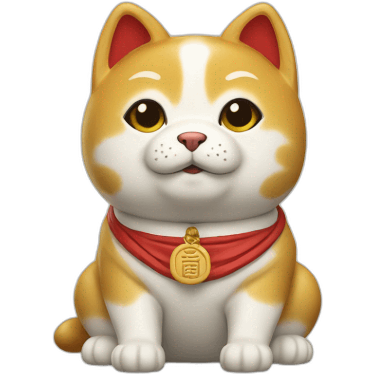 maneki neko doge passed university emoji