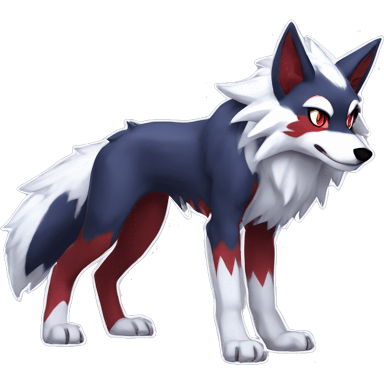 Anthro-Lycanroc-Red-White-Werewolf-Midnight-form- emoji