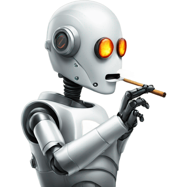 robot smoking  emoji