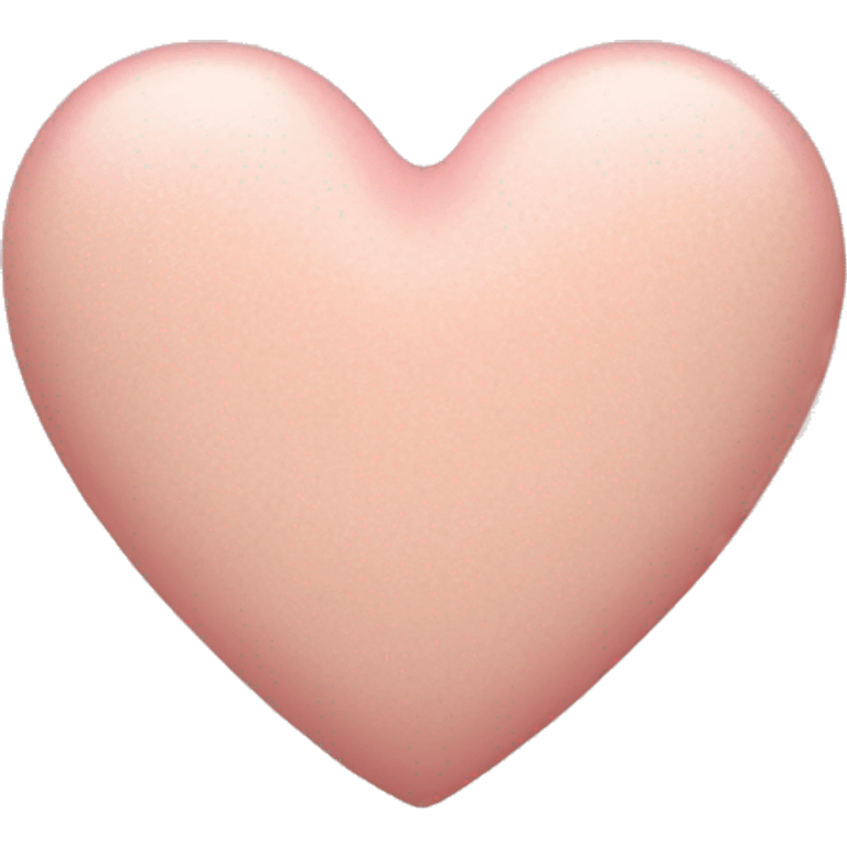 Pastel sandy pink heart emoji