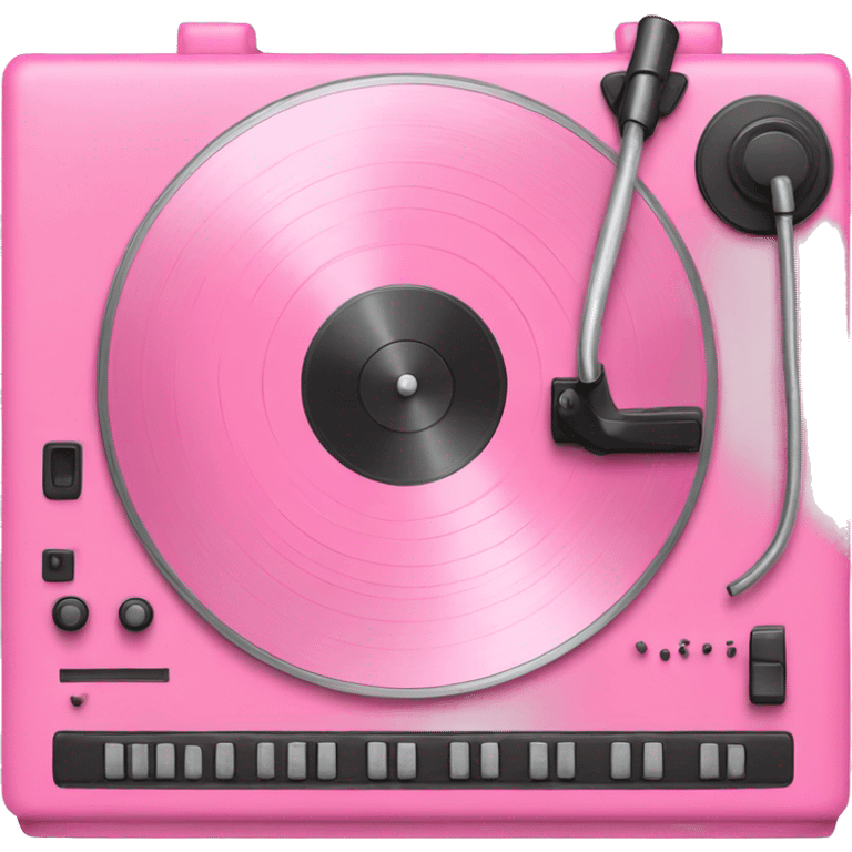 pink vinyl player emoji