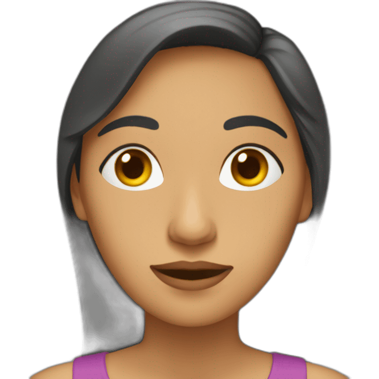 Mujer despeinada emoji