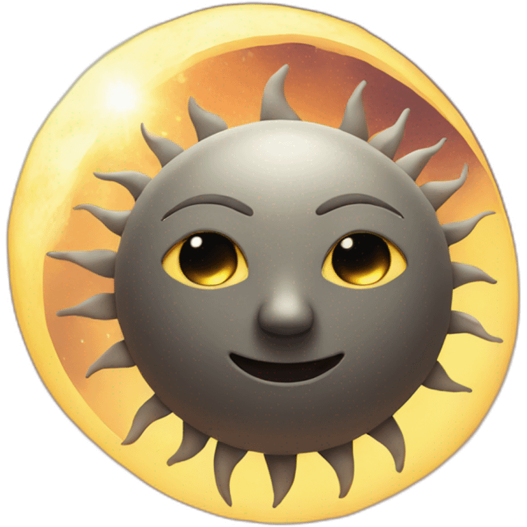 Sun moon emoji