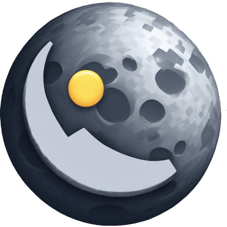 moon emoji pixel style emoji