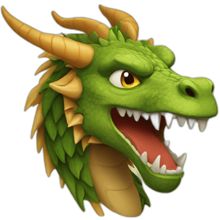 dragon with lion head emoji