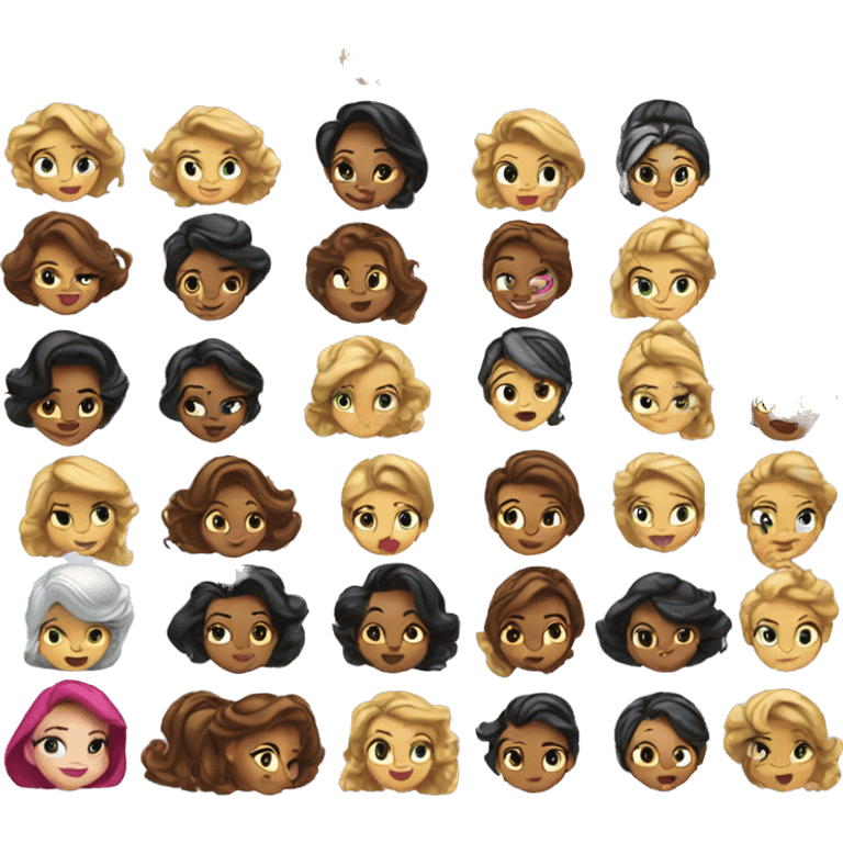 Disney princess emojis emoji