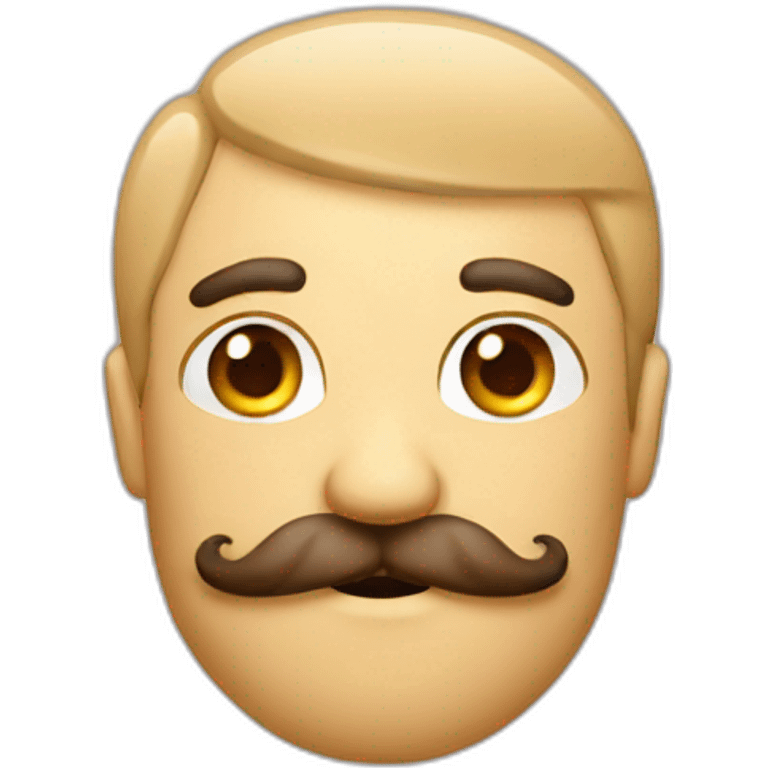 moustache with beard emoji