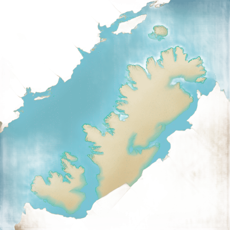 Greenland borders on the map emoji