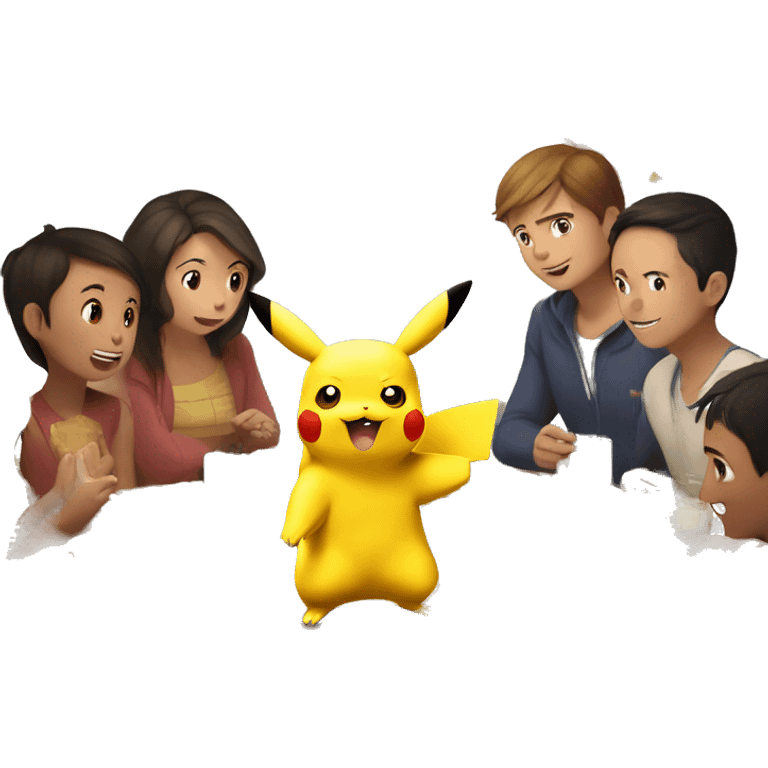 pikachu in family gathering  emoji