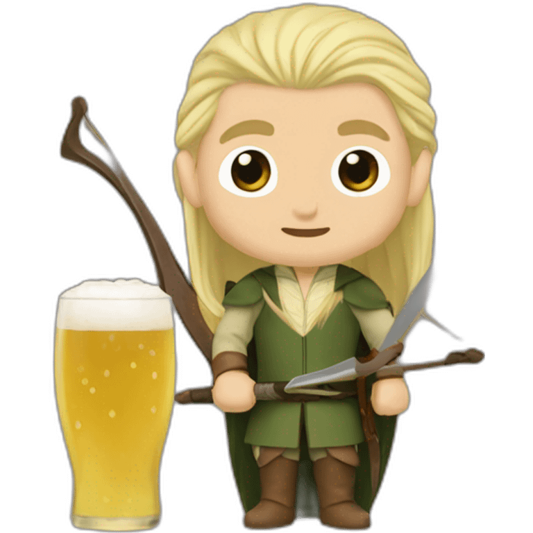 Legolas à l'apéro emoji