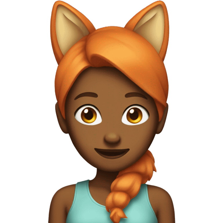 Woman with  fox ears and tails  emoji