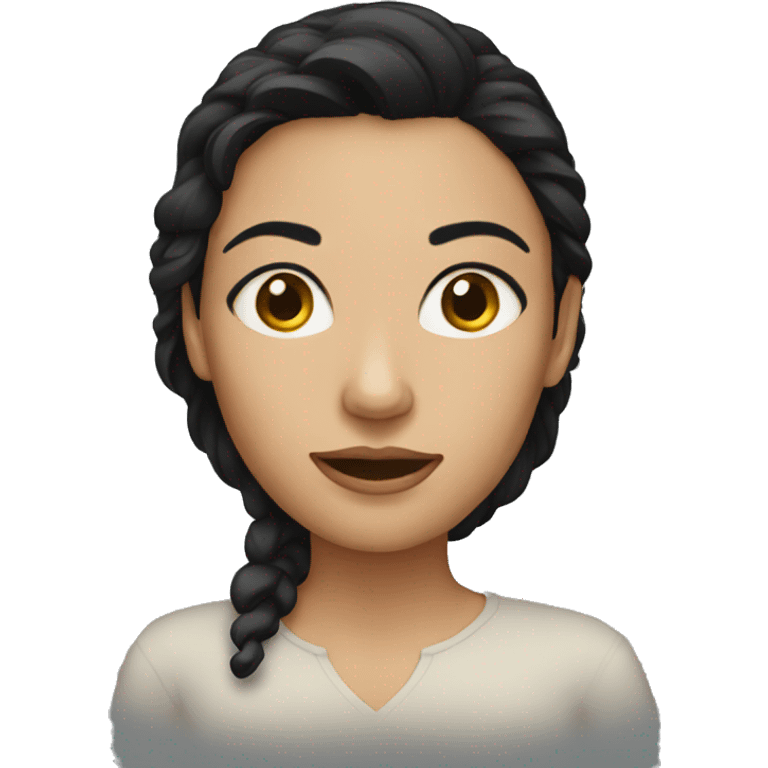 dark haired women emoji