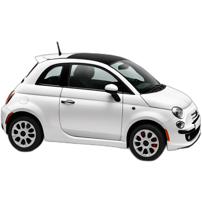 Fiat 500 2014 white emoji