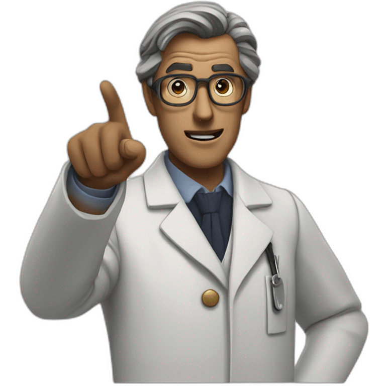 make doctor who's pointing his finger  emoji