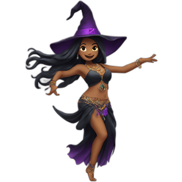 witch doing belly dance emoji