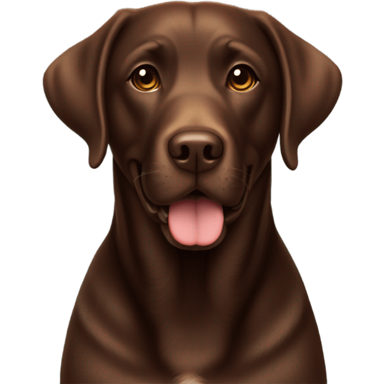 chocolate labrador  emoji