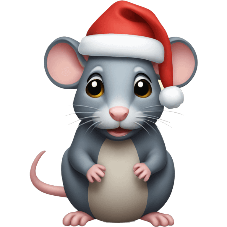 Christmas rat emoji