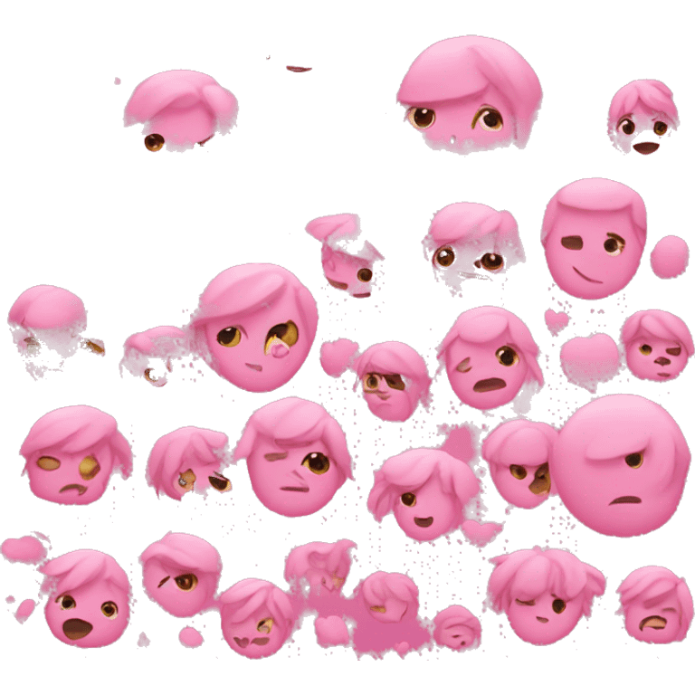 Pink emojis emoji