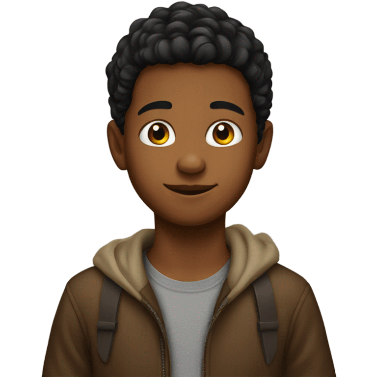 Young brown boy  emoji