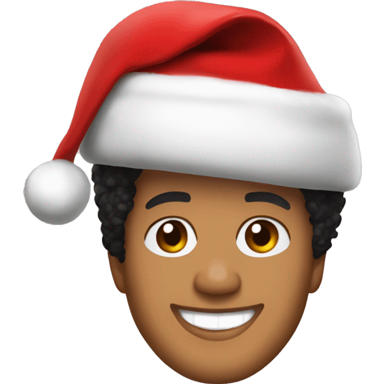 bruno mars with santa hat emoji