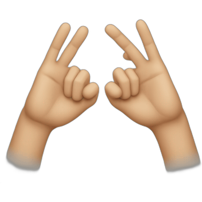 Double hand hun up emoji