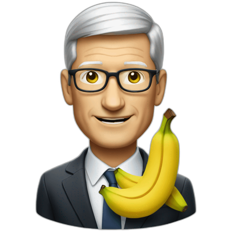 Tim Cook banana emoji