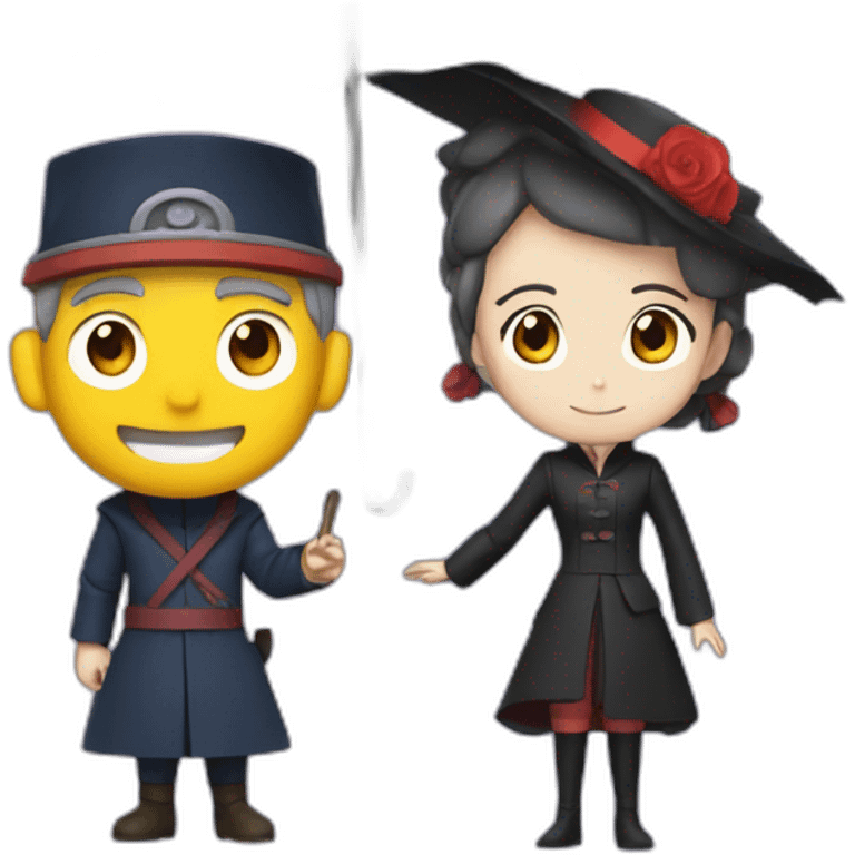 Naruto and mary poppins emoji