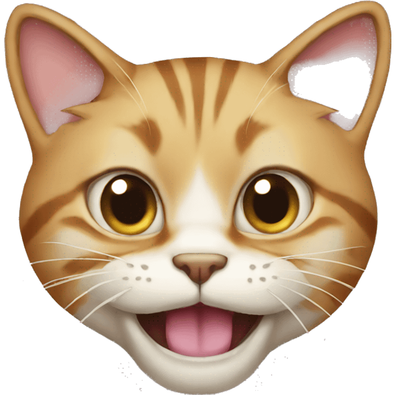 cat with very big mouth emoji