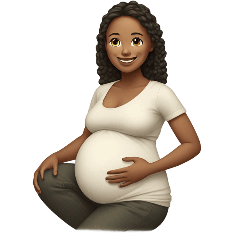 Mom pregnant  emoji