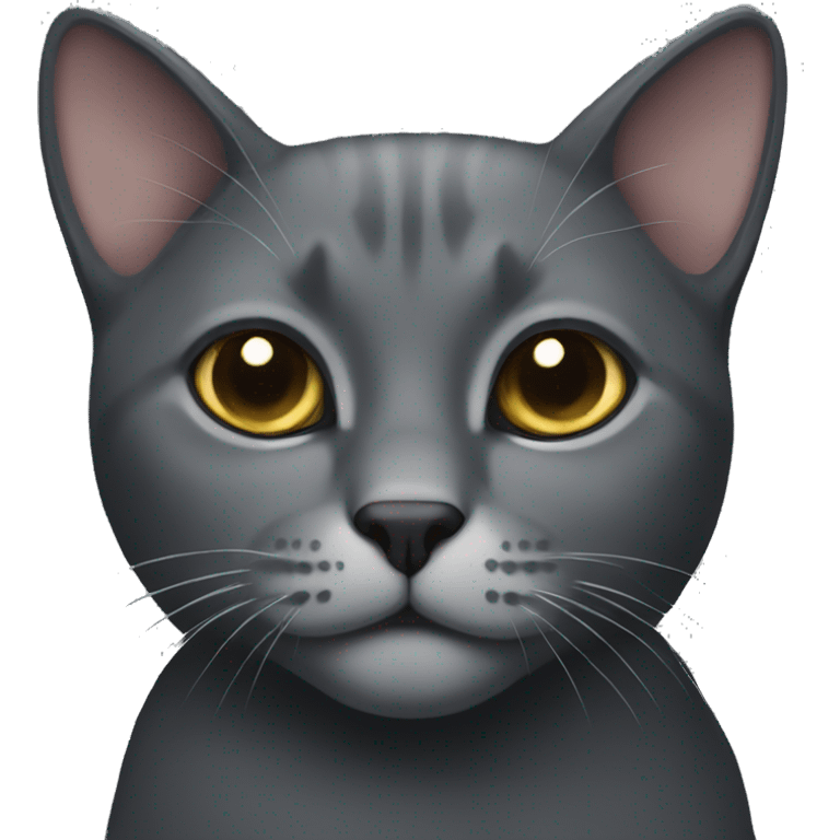 Dark gray cat emoji