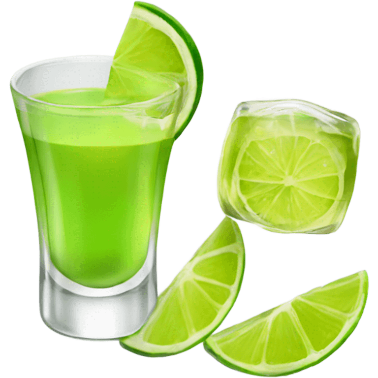 Tequila and lime emoji