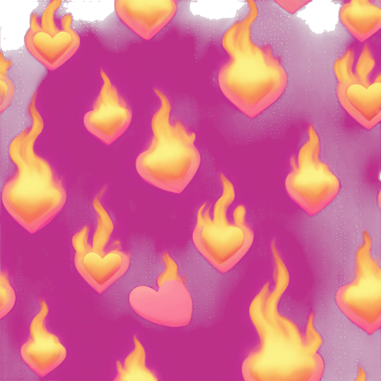 pink heart flame emoji